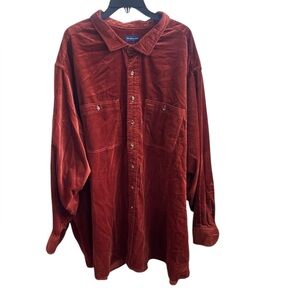 Proper Cloth Men's Brown Corduroy Shirt Jacket Big & Tall size 5XL